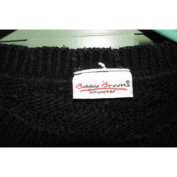 Bobbie Brooks Anywear Womens Black Crewneck Long Sleeve Pullover Sweater Size 10 - Picture 4 of 7